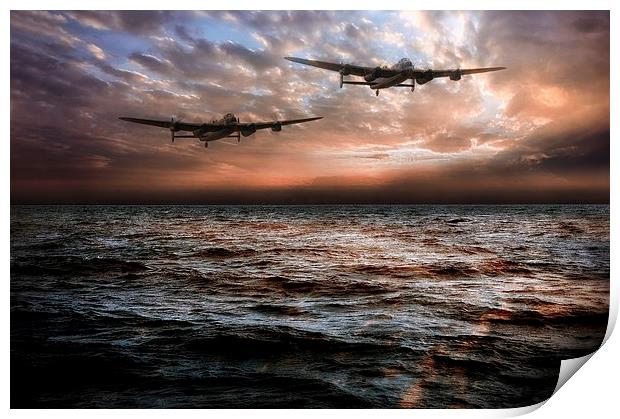 Lancaster Bombers Print by Jason Green