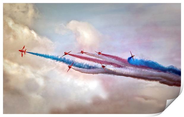   Red Arrows Print by Jason Green