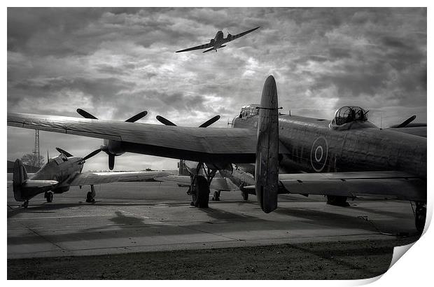  Battle of Britain memorial Flight Print by Jason Green