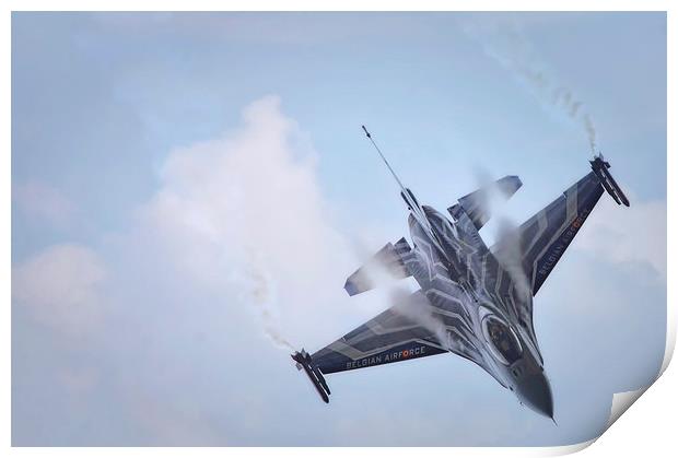 BELGIAN AIR COMPONENT F-16A MLU FIGHTING FALCON Print by Jason Green