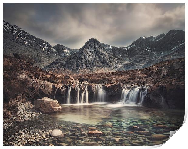Fairy Pools Print by andrew bagley