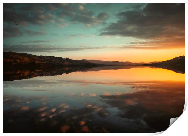 Bala Lake                          Print by andrew bagley