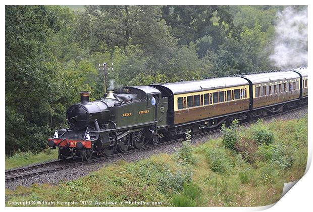 51XX Class GWR No.5164 Print by William Kempster