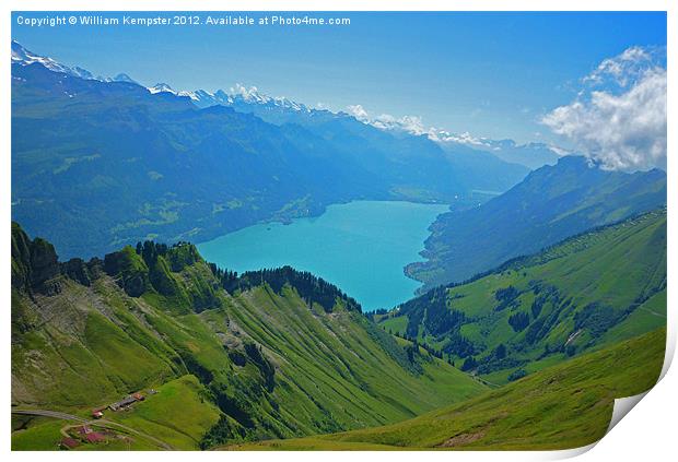 Top of Brienz Print by William Kempster