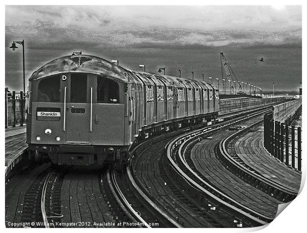 Isle Of Wight ex London Undergroud Class 483 Print by William Kempster