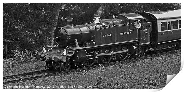 51XX Class GWR No.5164 Print by William Kempster