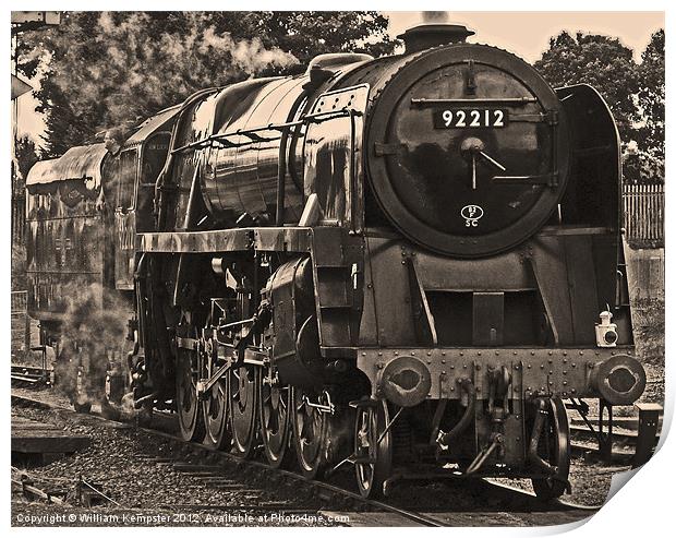 Standard Class 9F No.92212 Print by William Kempster