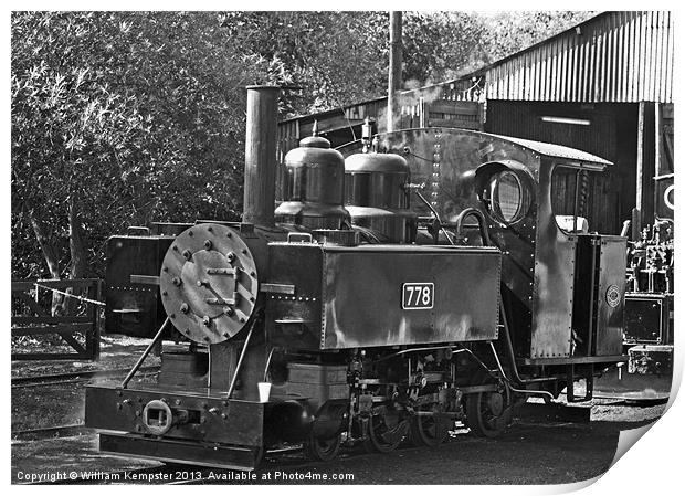 778 Baldwin War Department locomotive Print by William Kempster
