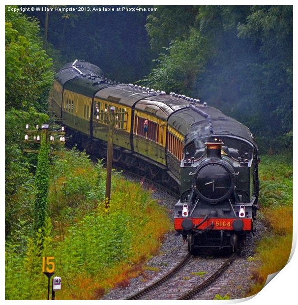 Severn Valley Railway GWR 51XX Class Print by William Kempster