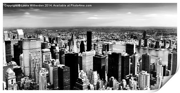  New York Skyline Print by Laura Witherden