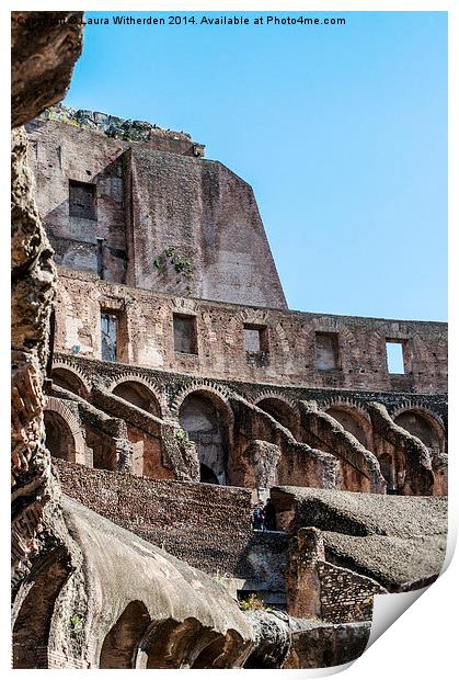  Roman Ruins Print by Laura Witherden