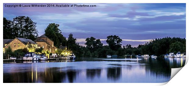 Thames by Twilight Print by Laura Witherden