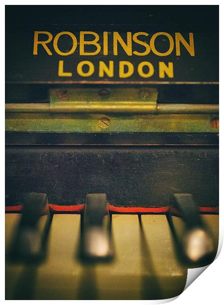 Vintage Piano Print by Malcolm Smith