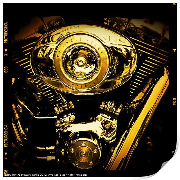 Softail engine 2 Print by stewart oakes