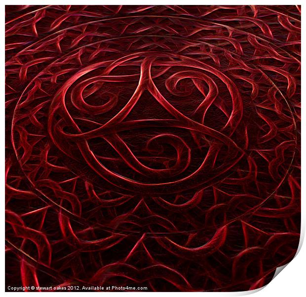 Celtic designs and patterns 21 Print by stewart oakes
