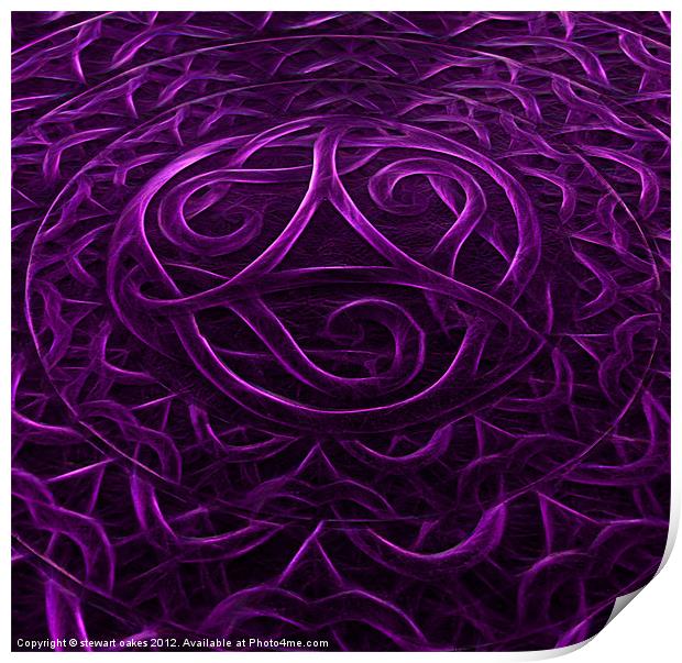Celtic designs and patterns 23 Print by stewart oakes