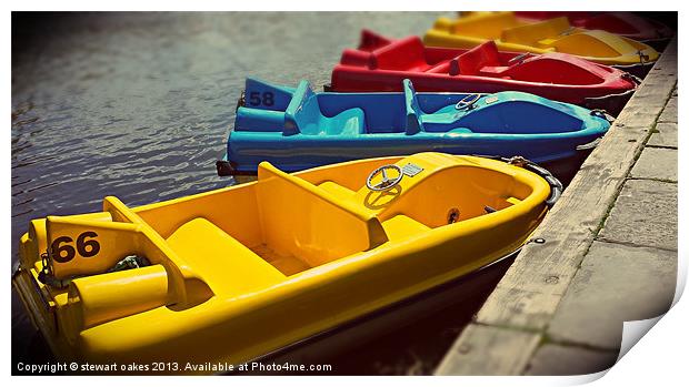 Toy boats 1 Print by stewart oakes