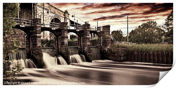 Hometown collection 2 Northwich Print by stewart oakes