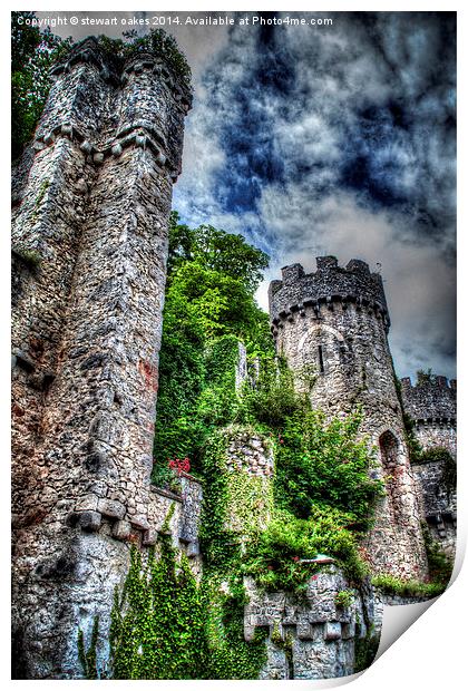 Gwrych Castle Collection 20 Print by stewart oakes