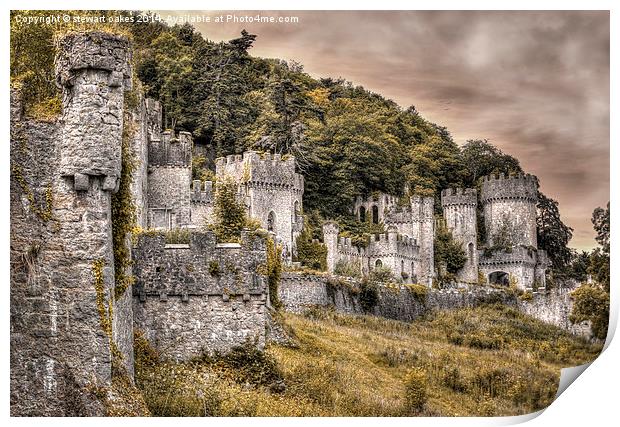 Gwrych Castle Collection 40 Print by stewart oakes