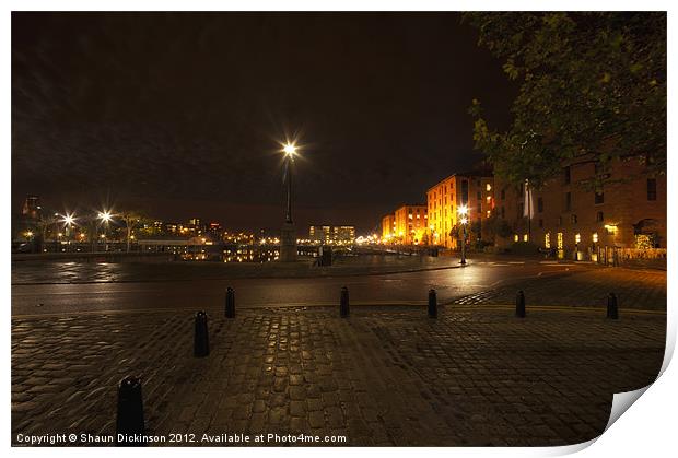 ALBERT DOCKS Print by Shaun Dickinson