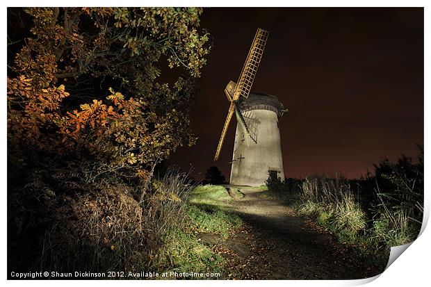 BIDSTON WINDMILL Print by Shaun Dickinson