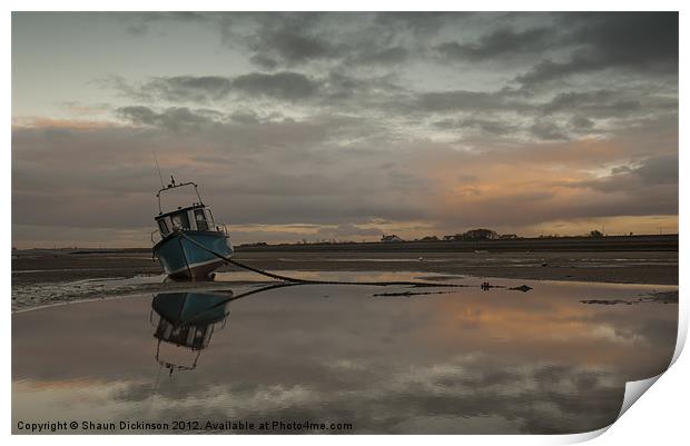MEOLS REFLECTION OF THE FADING SUN Print by Shaun Dickinson