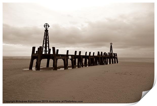 The end of the pier Print by Andrew Rotherham