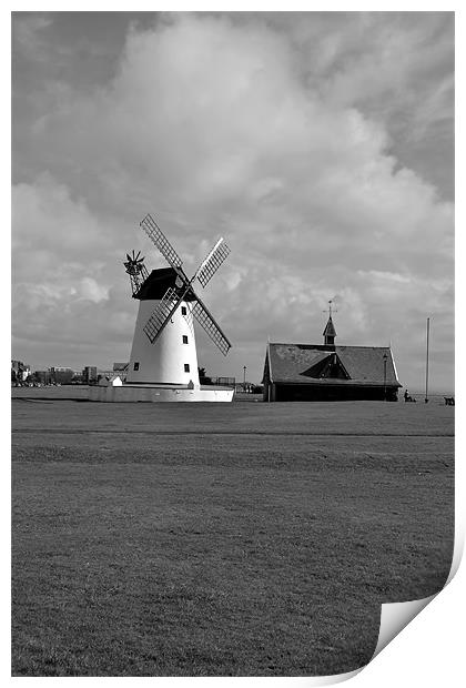 Lytham Windmill Print by Andrew Rotherham