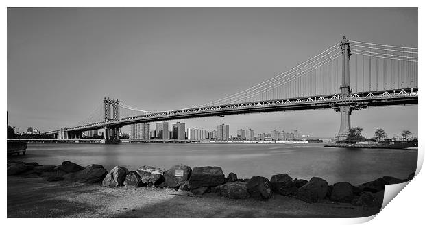Manhattan bridge Print by Martin Patten