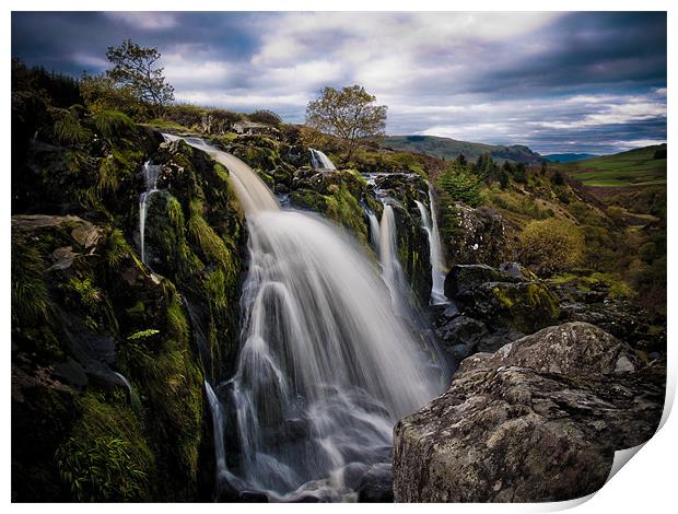 The Loup of Fintry, Carron Valley, Scotland Print by Louise Bellin