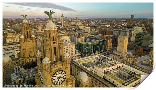 Royal Liver Building Print by Paul Madden