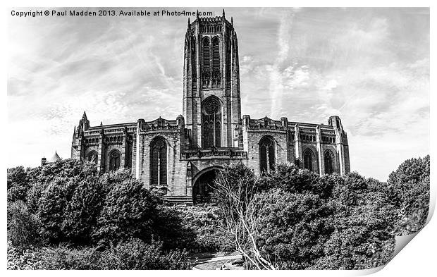 Liverpool Anglican Cathedral Print by Paul Madden