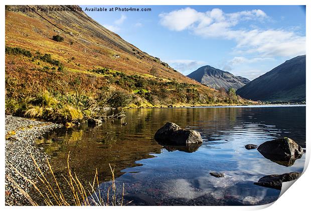 Scafell Pike from Wastwater Print by Paul Madden