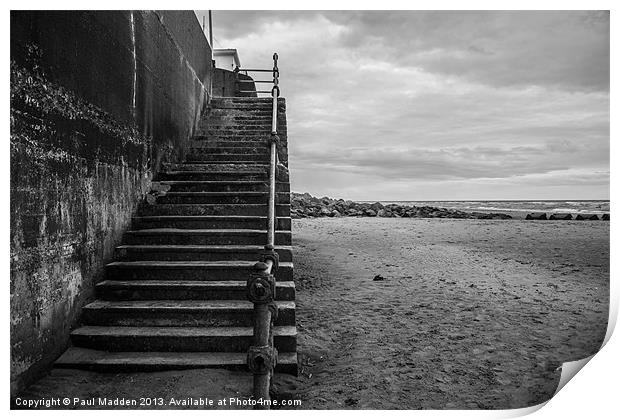 Wallasey Seafront Steps Print by Paul Madden