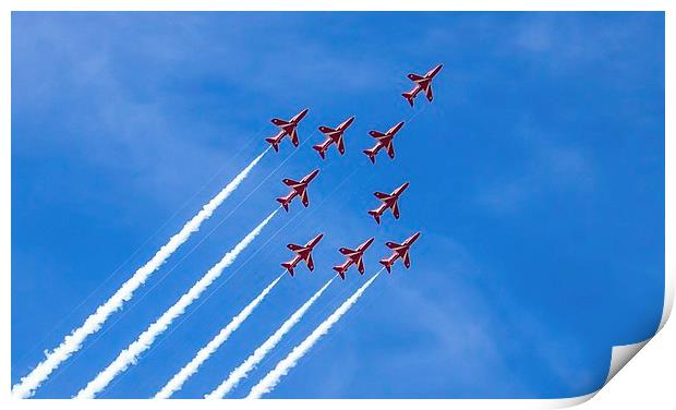 The Red Arrows Print by Paul Madden