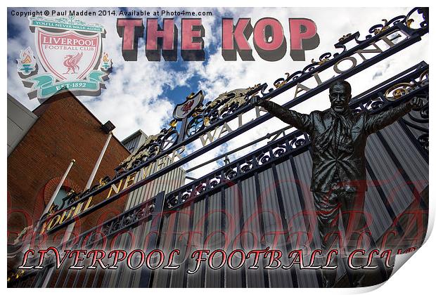 Liverpool FC Montage Print by Paul Madden