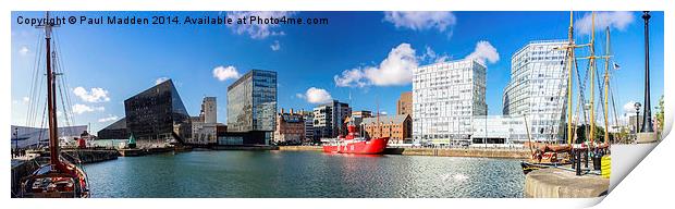 Canning Dock Panorama Print by Paul Madden