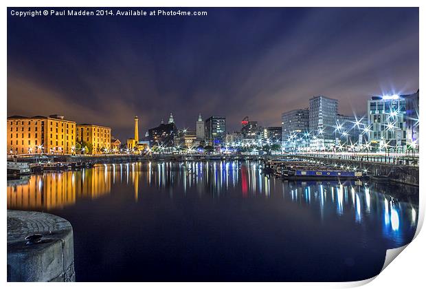 Salthouse Dock - Liverpool Print by Paul Madden