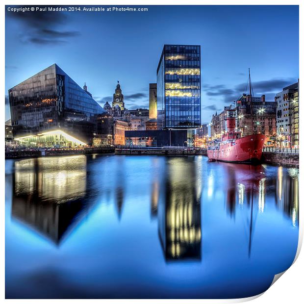 Canning Dock Liverpool - HDR Print by Paul Madden