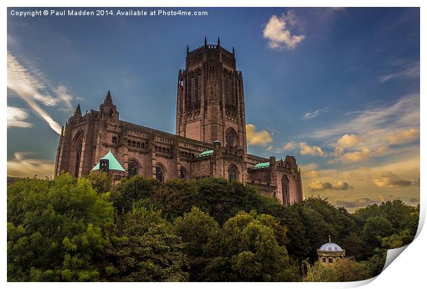 Liverpool Anglican Cathedral Print by Paul Madden