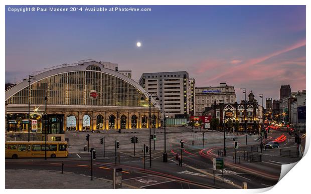 Lime Street Station Print by Paul Madden