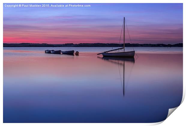 Calm waters Print by Paul Madden