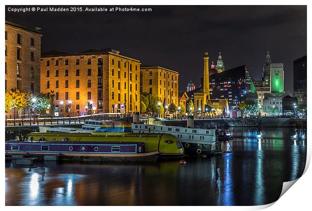 Brilliant Boats and Buildings Print by Paul Madden