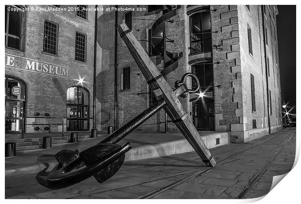Liverpool Maritime Museum Anchor Print by Paul Madden