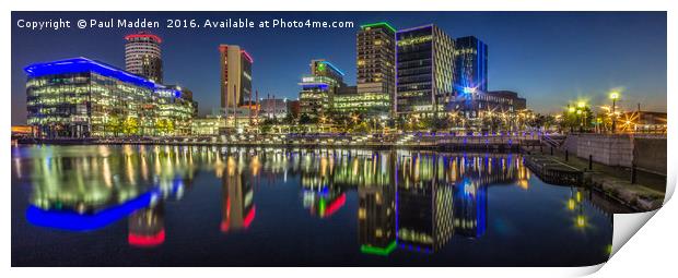 Salford Quays Panorama Print by Paul Madden
