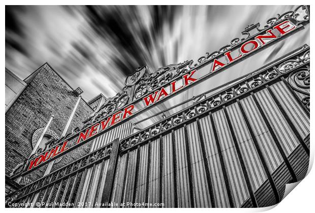 The Shankly Gates - Anfield Print by Paul Madden