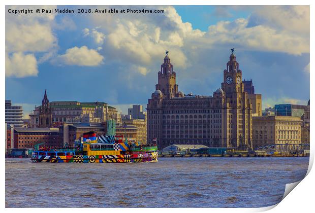 The Mersey Ferry Print by Paul Madden