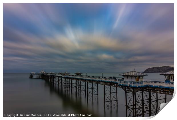 Llandudno Pier Print by Paul Madden