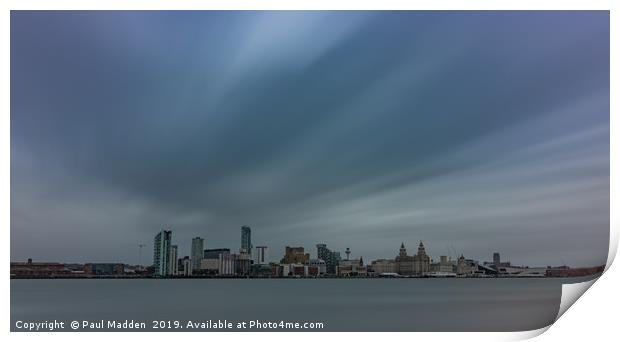 Liverpool Waterfront Long Exposure Print by Paul Madden